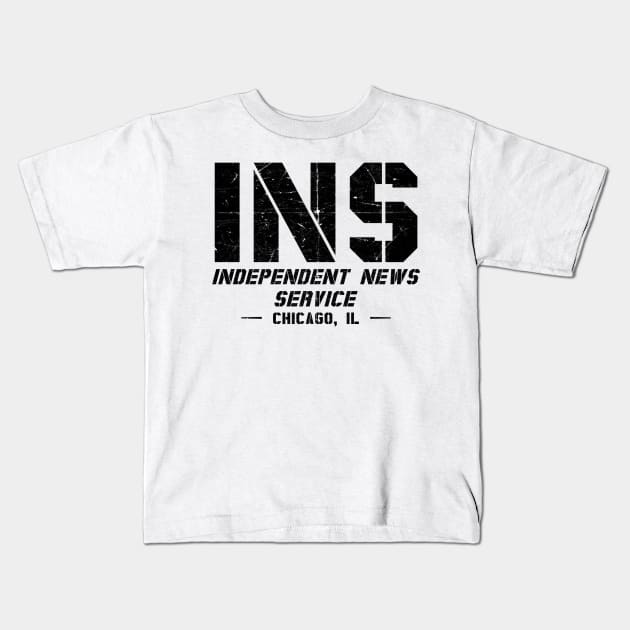 INS - Independent News Service - Chicago, IL Kids T-Shirt by Contentarama